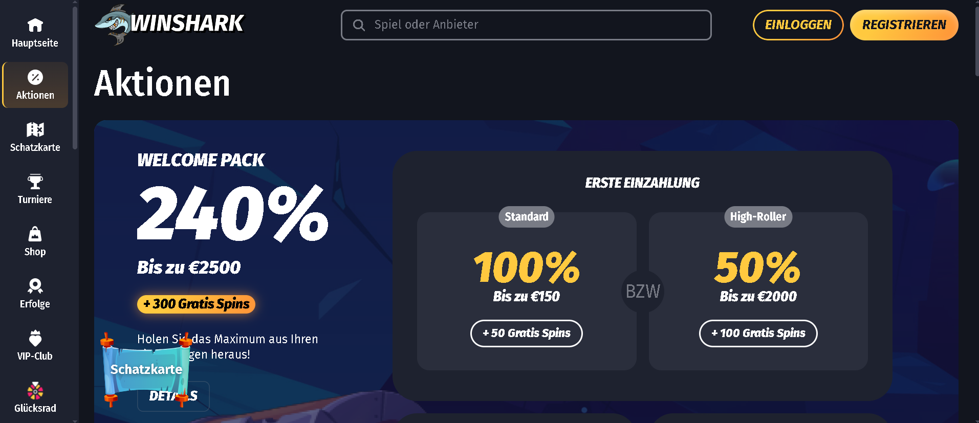 Screenshot Winshark Casino